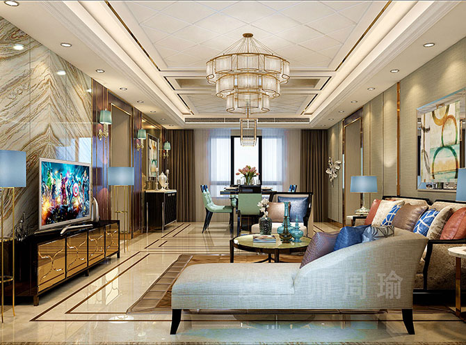 黄片一级大鸡巴世纪江尚三室两厅168平装修设计效果欣赏